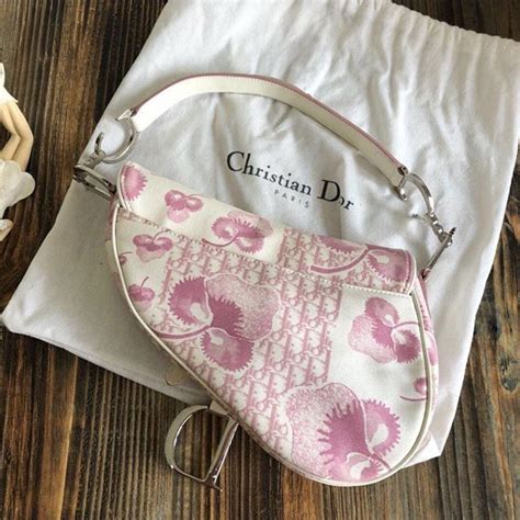 pink and white dior saddle bag|christian dior saddle bag price.